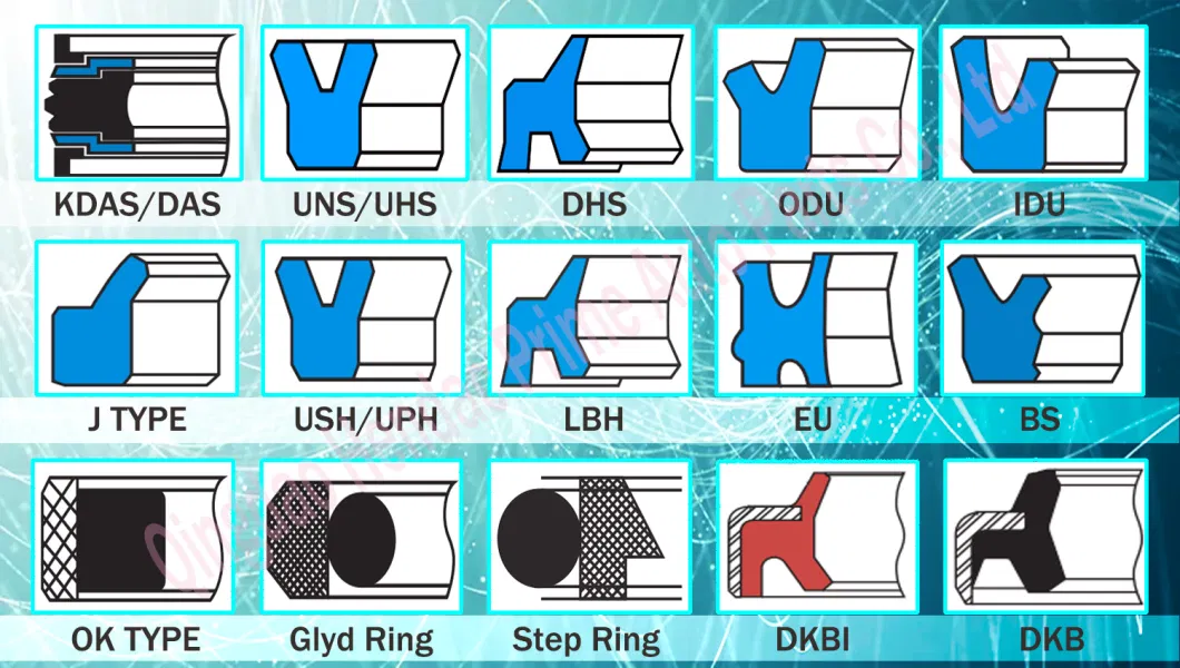 HP Seal Hydraulic Jack Piston Rod Oil Seal Ring Tpm Das Kdas MD-L Double-Acting Piston Seals